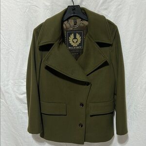 Belstaff Women's Green Pea Coat